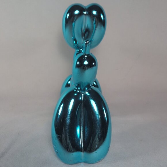 GP Green Tree Products Balloon Dog 6 1/2" Blue Chrome Jeff Koons Inspired - Picture 11 of 15